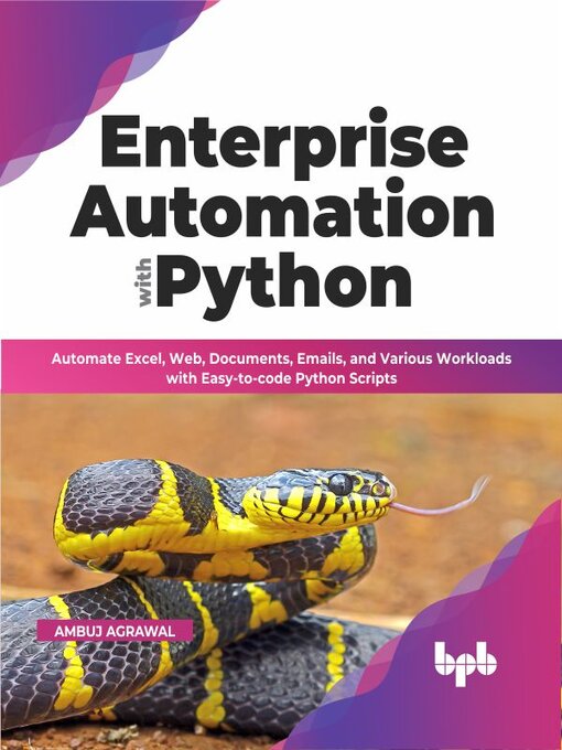 Detalles del título Enterprise Automation with Python de Ambuj Agrawal
 - Lista de espera